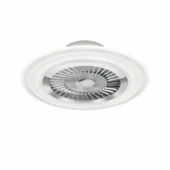 Ventilateur de plafond Reality Flaga LED Blanc, 1 lumière, Télécommandes