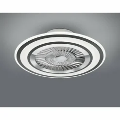 Ventilateur de plafond Reality Flaga LED Noir, 1 lumière, Télécommandes