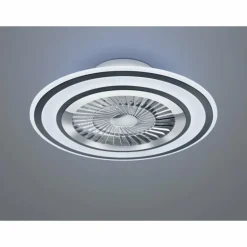 Ventilateur de plafond Reality Flaga LED Noir, 1 lumière, Télécommandes
