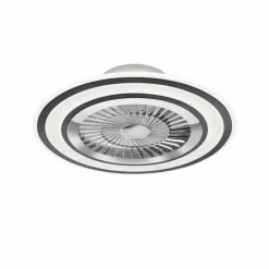 Ventilateur de plafond Reality Flaga LED Noir, 1 lumière, Télécommandes