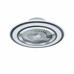 Ventilateur de plafond Reality Flaga LED Noir, 1 lumière, Télécommandes