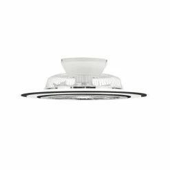 Ventilateur de plafond Reality Flaga LED Noir, 1 lumière, Télécommandes