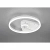 Ventilateur de plafond Reality Borgholm LED Blanc, 1 lumière, Télécommandes