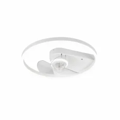 Ventilateur de plafond Reality Borgholm LED Blanc, 1 lumière, Télécommandes