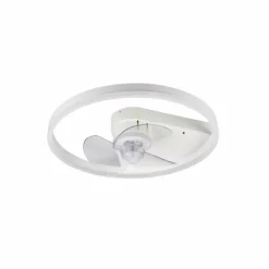 Ventilateur de plafond Reality Borgholm LED Blanc, 1 lumière, Télécommandes