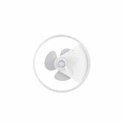 Ventilateur de plafond Reality Borgholm LED Blanc, 1 lumière, Télécommandes
