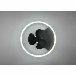 Ventilateur de plafond Reality Borgholm LED Or, Noir, 1 lumière, Télécommandes