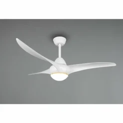 Ventilateur de plafond Reality Alesund LED Blanc, 1 lumière, Télécommandes