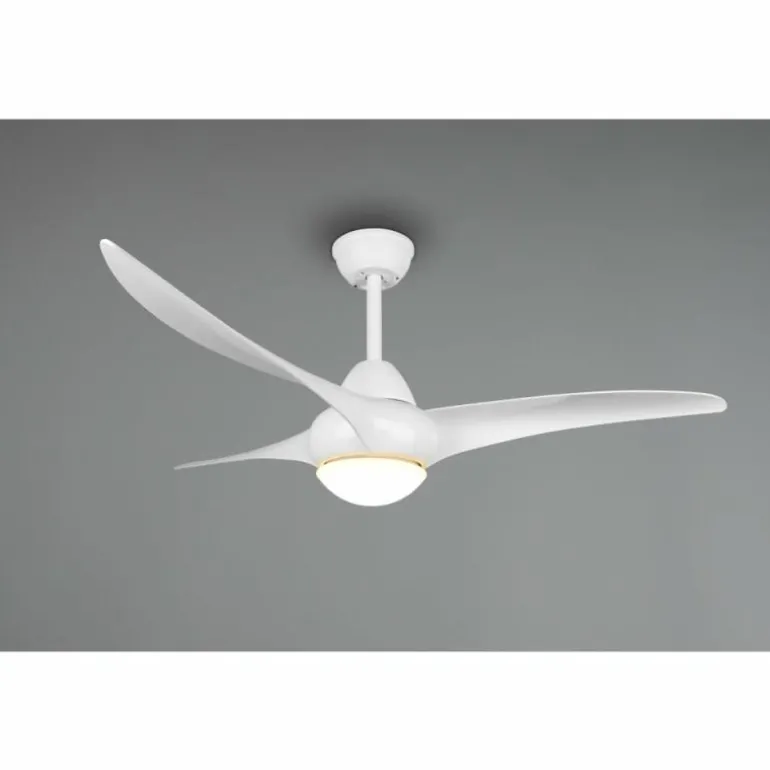 Ventilateur de plafond Reality Alesund LED Blanc, 1 lumière, Télécommandes