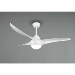 Ventilateur de plafond Reality Alesund LED Blanc, 1 lumière, Télécommandes