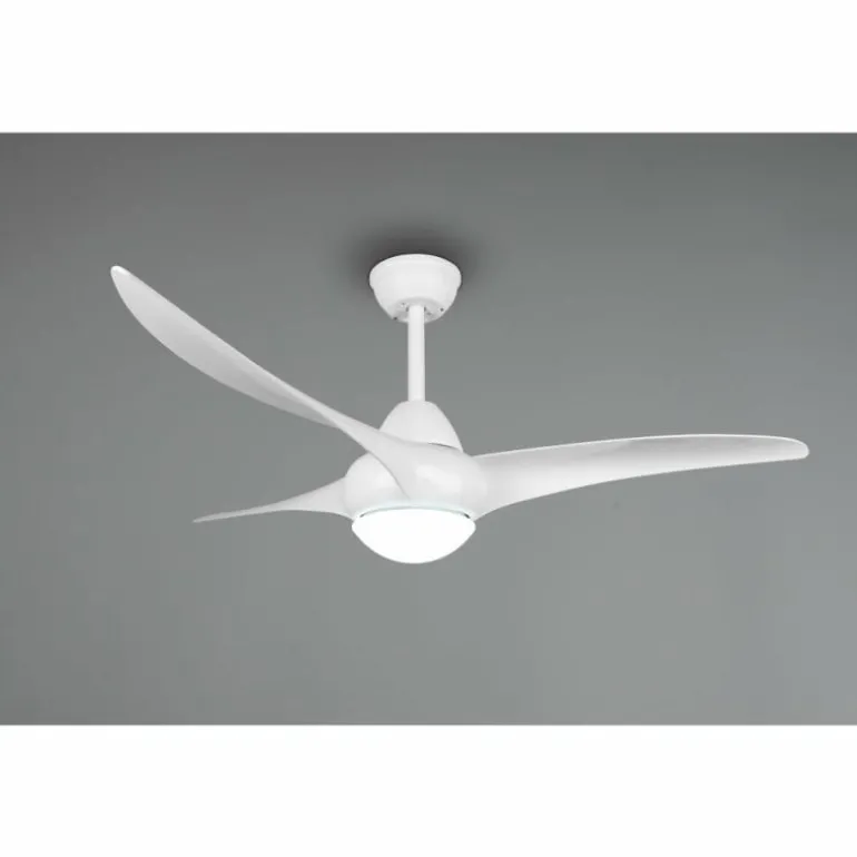Ventilateur de plafond Reality Alesund LED Blanc, 1 lumière, Télécommandes