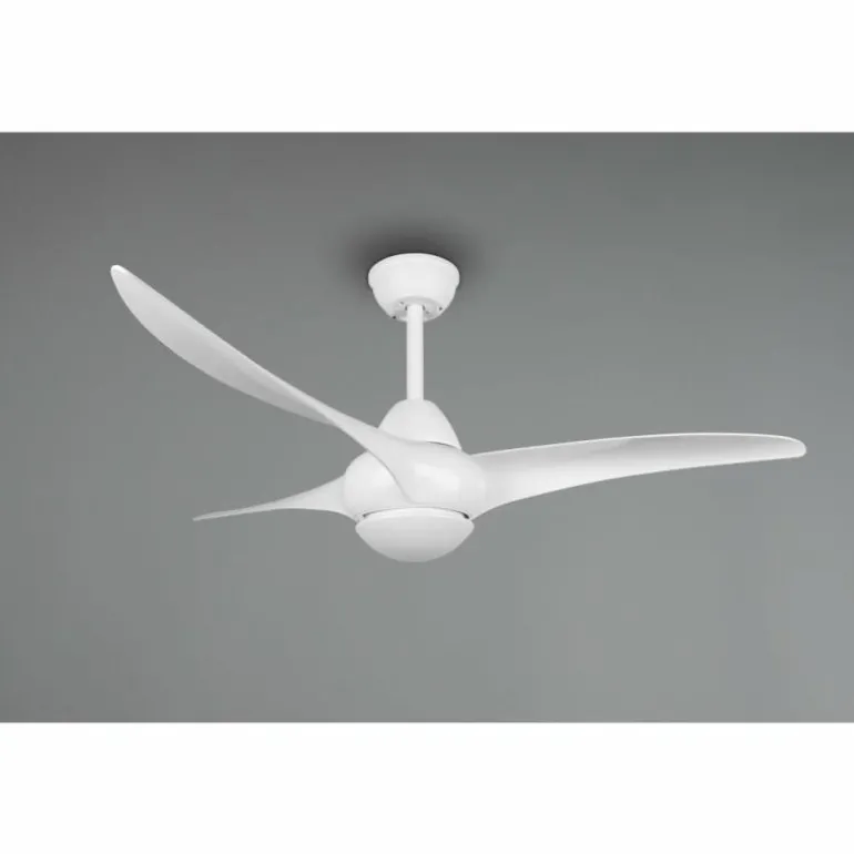 Ventilateur de plafond Reality Alesund LED Blanc, 1 lumière, Télécommandes