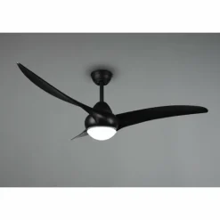 Ventilateur de plafond Reality Alesund LED Noir, 1 lumière, Télécommandes