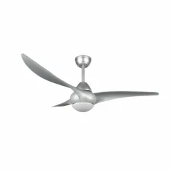 Ventilateur de plafond Reality Alesund LED Titane, 1 lumière, Télécommandes