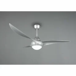 Ventilateur de plafond Reality Alesund LED Titane, 1 lumière, Télécommandes