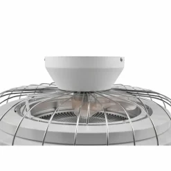 Ventilateur de plafond Reality Sandfjord LED Chrome, 1 lumière, Télécommandes
