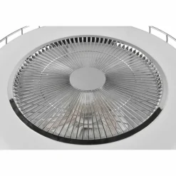 Ventilateur de plafond Reality Sandfjord LED Chrome, 1 lumière, Télécommandes