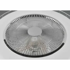 Ventilateur de plafond Reality Sandfjord LED Chrome, 1 lumière, Télécommandes