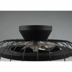 Ventilateur de plafond Reality Sandfjord LED Noir, 1 lumière, Télécommandes