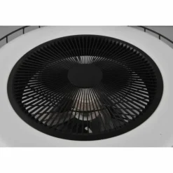 Ventilateur de plafond Reality Sandfjord LED Noir, 1 lumière, Télécommandes
