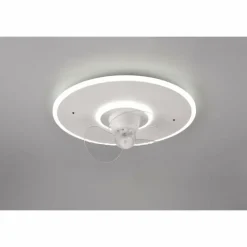 Ventilateur de plafond Reality Nybro LED Blanc, 1 lumière, Télécommandes
