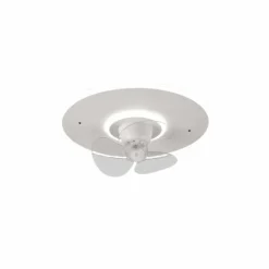 Ventilateur de plafond Reality Nybro LED Blanc, 1 lumière, Télécommandes