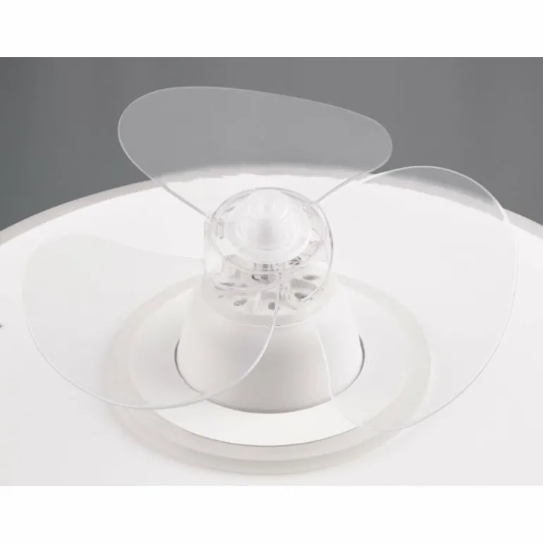 Ventilateur de plafond Reality Nybro LED Blanc, 1 lumière, Télécommandes