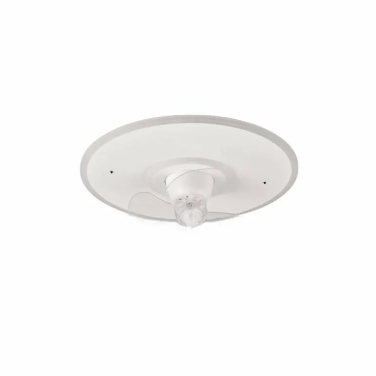 Ventilateur de plafond Reality Nybro LED Blanc, 1 lumière, Télécommandes