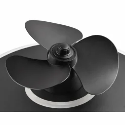 Ventilateur de plafond Reality Nybro LED Noir, 1 lumière, Télécommandes