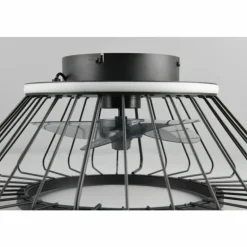 Ventilateur de plafond Reality KARLSBORG LED Noir, 1 lumière, Télécommandes