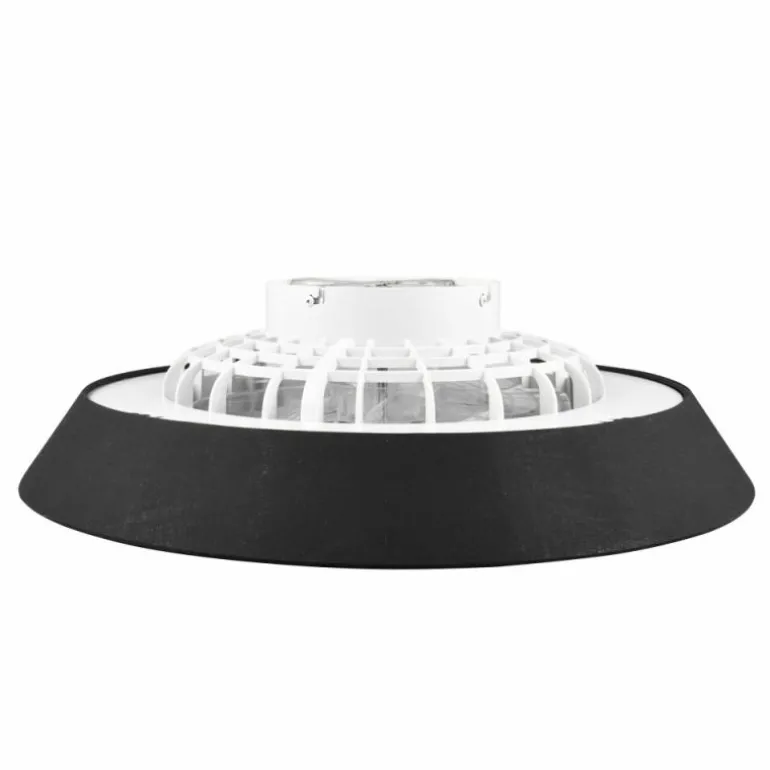 Ventilateur de plafond Reality VARBERG LED Noir, 1 lumière, Télécommandes