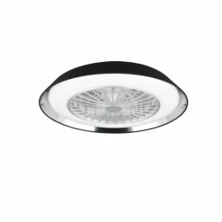Ventilateur de plafond Reality VARBERG LED Noir, 1 lumière, Télécommandes