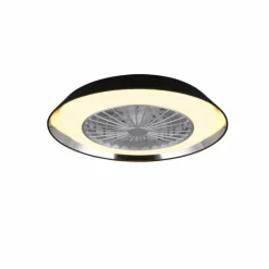Ventilateur de plafond Reality VARBERG LED Noir, 1 lumière, Télécommandes