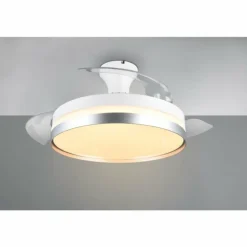Ventilateur de plafond Reality LINDBERG LED Titane, 1 lumière, Télécommandes