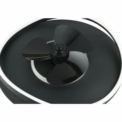 Ventilateur de plafond Reality SORTLAND LED Noir, 1 lumière, Télécommandes