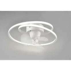 Ventilateur de plafond Reality UMEA LED Blanc, 1 lumière, Télécommandes