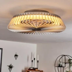 Ventilateur de plafond Rivarotta LED Blanc, 1 lumière, Télécommandes