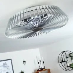 Ventilateur de plafond Rivarotta LED Blanc, 1 lumière, Télécommandes