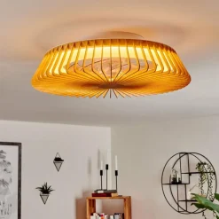 Ventilateur de plafond Rivarotta LED Blanc, 1 lumière, Télécommandes