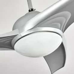 Ventilateur de plafond Sanford Argenté, 1 lumière, Télécommandes