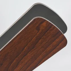 Ventilateur de plafond Trillo Gris, Bois clair, Nickel mat, 1 lumière