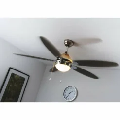 Ventilateur Globo AZURA Nickel mat, 1 lumière