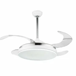 Ventilateur Globo CABRERA LED Blanc, 1 lumière, Télécommandes