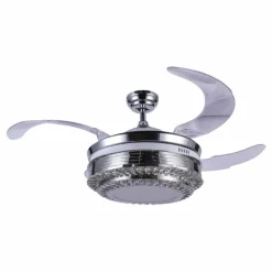Ventilateur Globo CABRERA LED Nickel mat, 1 lumière, Télécommandes