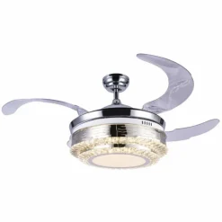 Ventilateur Globo CABRERA LED Nickel mat, 1 lumière, Télécommandes