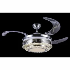 Ventilateur Globo CABRERA LED Nickel mat, 1 lumière, Télécommandes