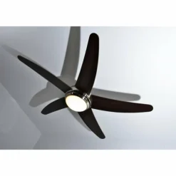 Ventilateur Globo FABIOLA Acier inoxydable, Nickel mat, 1 lumière, Télécommandes