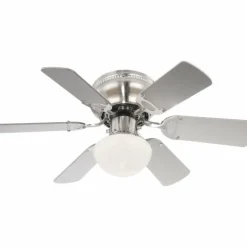 Ventilateur Globo Nickel mat, 1 lumière