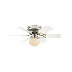 Ventilateur Globo Nickel mat, 1 lumière