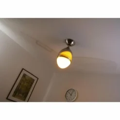 Ventilateur Globo PREMIER Acier inoxydable, Nickel mat, 2 lumières